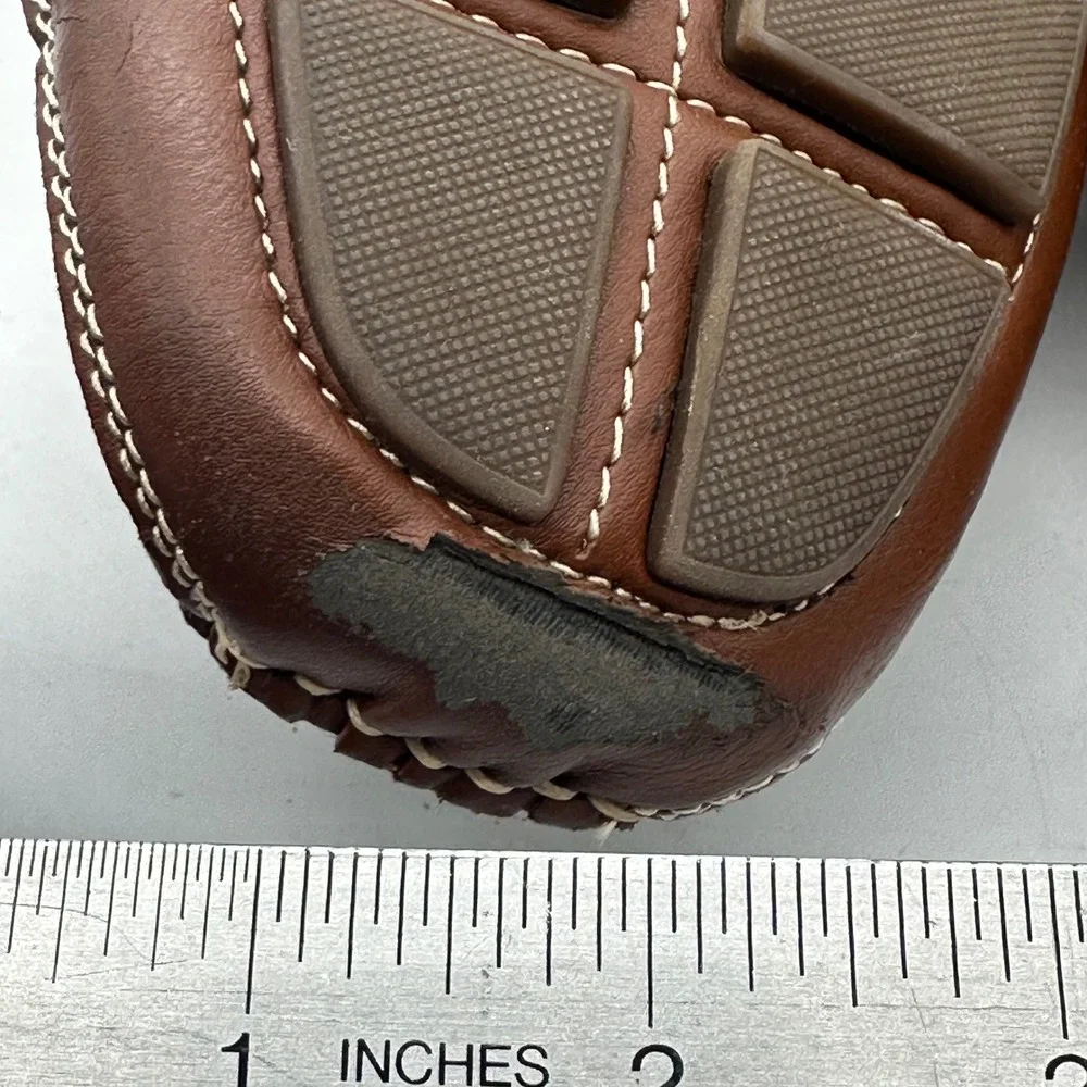 IZOD 630182 Burton Tan Smooth Mens Size‎ 9.5 M Driving Moccasin Loafer Shoes